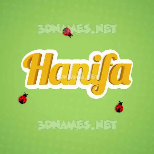 hanifa in Ladybugs style - 3D name wallpaper hanifa in Ladybugs style - 3D name wallpaper