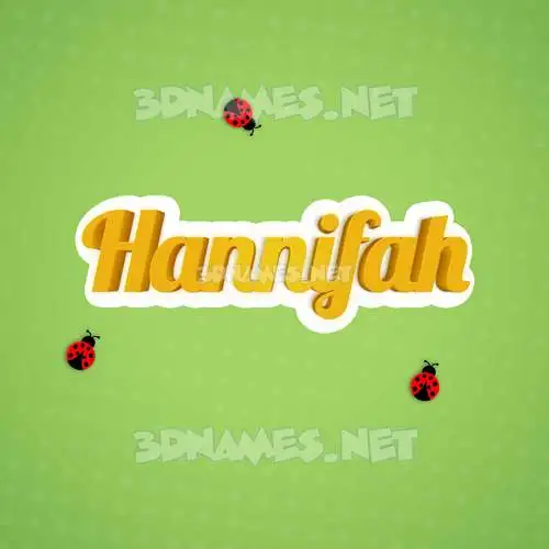 hannifah in Ladybugs style - 3D name wallpaper hannifah in Ladybugs style - 3D name wallpaper