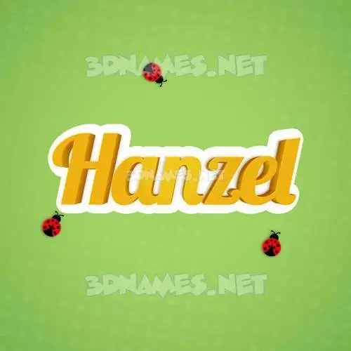 hanzel in Ladybugs style - 3D name wallpaper hanzel in Ladybugs style - 3D name wallpaper