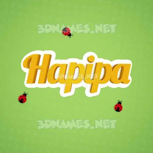 hapipa in Ladybugs style - 3D name wallpaper hapipa in Ladybugs style - 3D name wallpaper