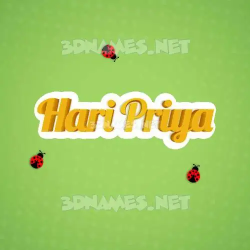 hari priya in Ladybugs style - 3D name wallpaper hari priya in Ladybugs style - 3D name wallpaper
