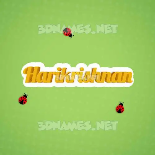 harikrishnan in Ladybugs style - 3D name wallpaper harikrishnan in Ladybugs style - 3D name wallpaper