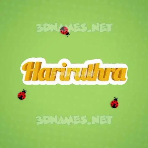 hariruthra in Ladybugs style - 3D name wallpaper hariruthra in Ladybugs style - 3D name wallpaper