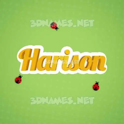 harison in Ladybugs style - 3D name wallpaper harison in Ladybugs style - 3D name wallpaper