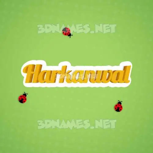 harkanwal in Ladybugs style - 3D name wallpaper harkanwal in Ladybugs style - 3D name wallpaper