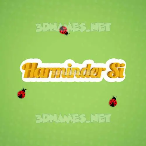 harminder si in Ladybugs style - 3D name wallpaper harminder si in Ladybugs style - 3D name wallpaper
