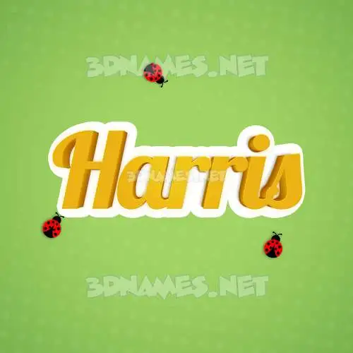 harris in Ladybugs style - 3D name wallpaper harris in Ladybugs style - 3D name wallpaper