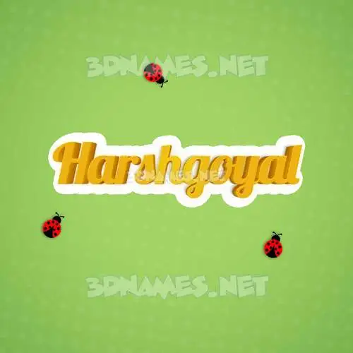 harshgoyal in Ladybugs style - 3D name wallpaper harshgoyal in Ladybugs style - 3D name wallpaper