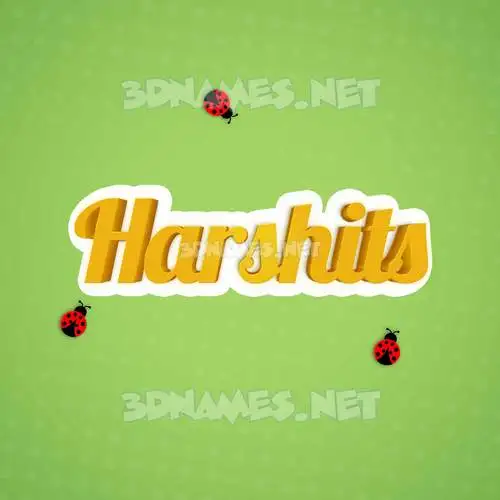 harshits in Ladybugs style - 3D name wallpaper