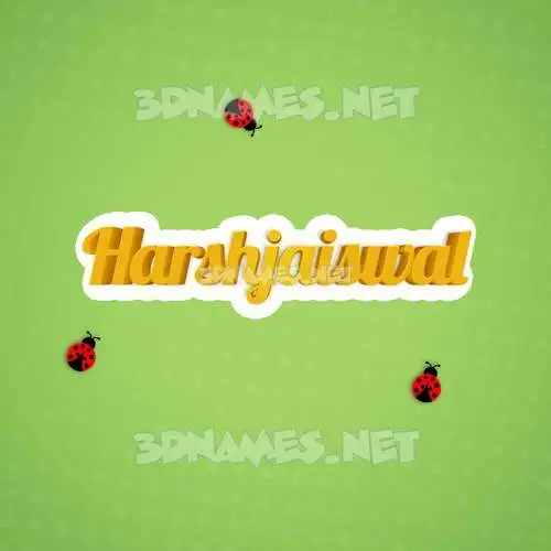 harshjaiswal in Ladybugs style - 3D name wallpaper harshjaiswal in Ladybugs style - 3D name wallpaper