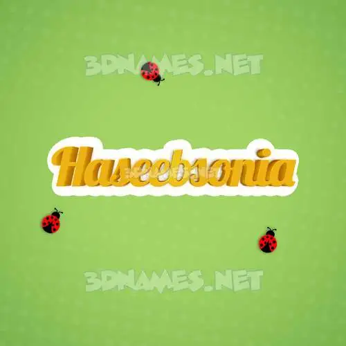 haseebsonia in Ladybugs style - 3D name wallpaper haseebsonia in Ladybugs style - 3D name wallpaper