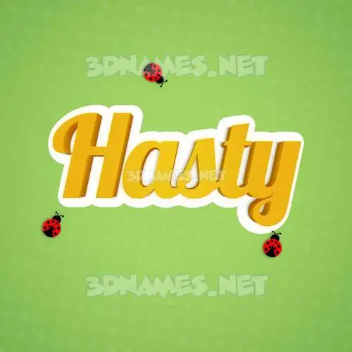 hasty in Ladybugs style - 3D name wallpaper hasty in Ladybugs style - 3D name wallpaper