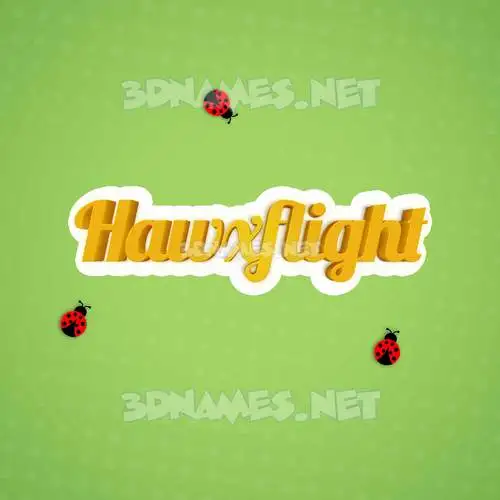 hawxflight in Ladybugs style - 3D name wallpaper hawxflight in Ladybugs style - 3D name wallpaper