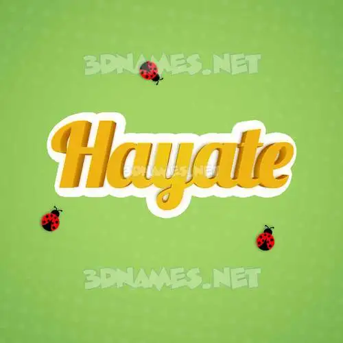 hayate in Ladybugs style - 3D name wallpaper hayate in Ladybugs style - 3D name wallpaper