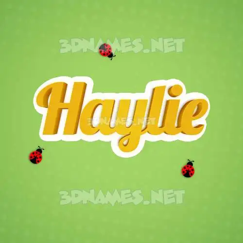haylie in Ladybugs style - 3D name wallpaper haylie in Ladybugs style - 3D name wallpaper