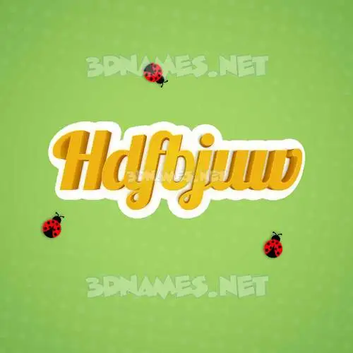 hdfbjuw in Ladybugs style - 3D name wallpaper hdfbjuw in Ladybugs style - 3D name wallpaper