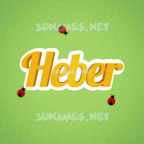 heber in Ladybugs style - 3D name wallpaper heber in Ladybugs style - 3D name wallpaper