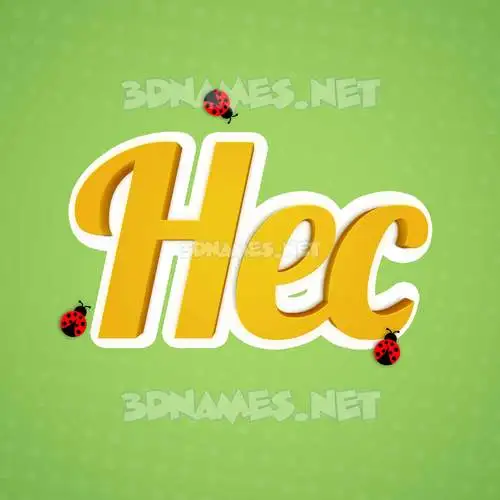 hec in Ladybugs style - 3D name wallpaper hec in Ladybugs style - 3D name wallpaper