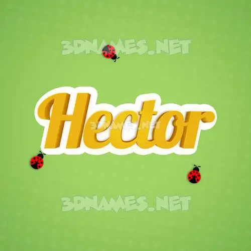 hector in Ladybugs style - 3D name wallpaper hector in Ladybugs style - 3D name wallpaper
