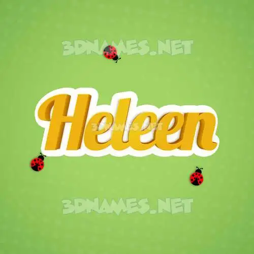 heleen in Ladybugs style - 3D name wallpaper heleen in Ladybugs style - 3D name wallpaper