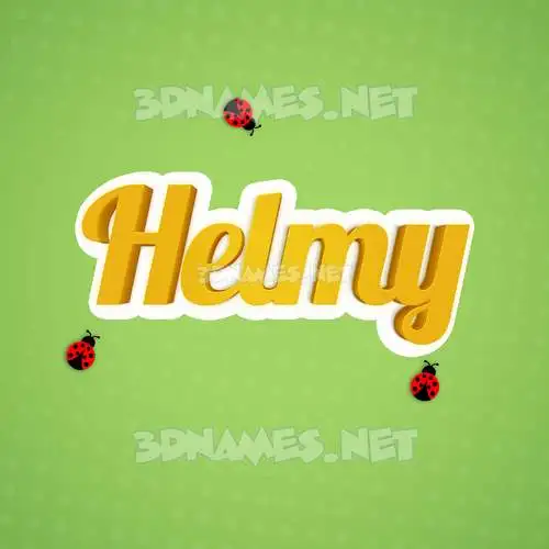 helmy in Ladybugs style - 3D name wallpaper
