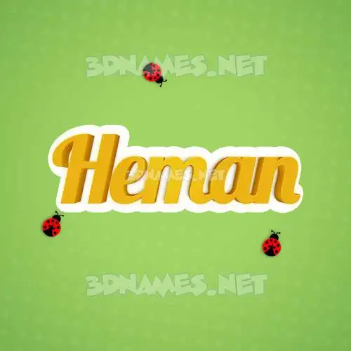 heman in Ladybugs style - 3D name wallpaper heman in Ladybugs style - 3D name wallpaper