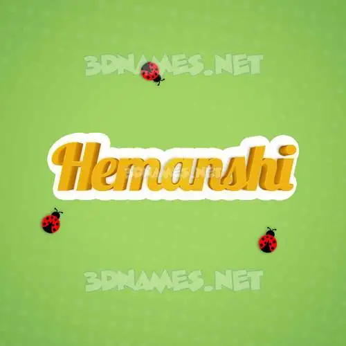 hemanshi in Ladybugs style - 3D name wallpaper
