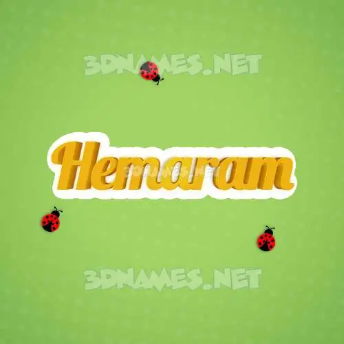 hemaram in Ladybugs style - 3D name wallpaper hemaram in Ladybugs style - 3D name wallpaper