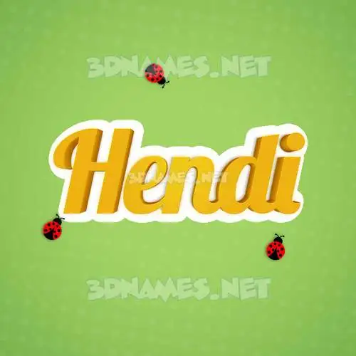 hendi in Ladybugs style - 3D name wallpaper hendi in Ladybugs style - 3D name wallpaper