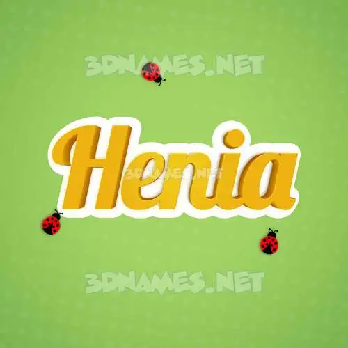 henia in Ladybugs style - 3D name wallpaper henia in Ladybugs style - 3D name wallpaper