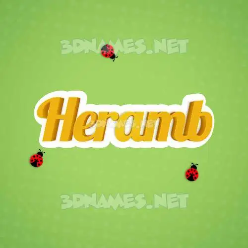heramb in Ladybugs style - 3D name wallpaper heramb in Ladybugs style - 3D name wallpaper
