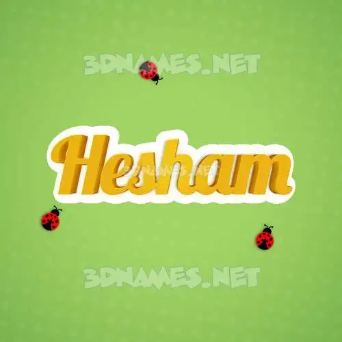 hesham in Ladybugs style - 3D name wallpaper hesham in Ladybugs style - 3D name wallpaper