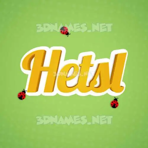 hetsl in Ladybugs style - 3D name wallpaper hetsl in Ladybugs style - 3D name wallpaper