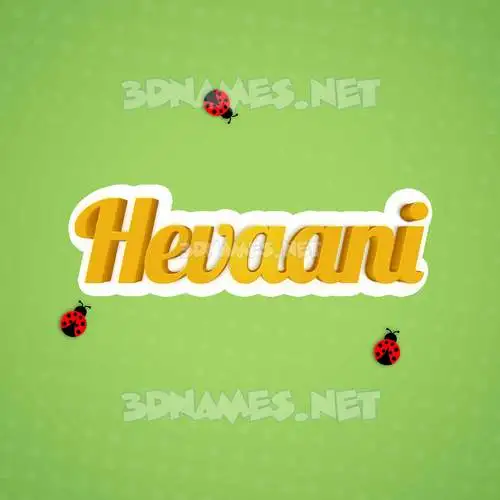 hevaani in Ladybugs style - 3D name wallpaper hevaani in Ladybugs style - 3D name wallpaper