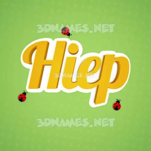 hiep in Ladybugs style - 3D name wallpaper hiep in Ladybugs style - 3D name wallpaper