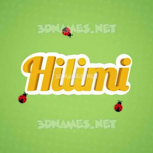hilimi in Ladybugs style - 3D name wallpaper hilimi in Ladybugs style - 3D name wallpaper