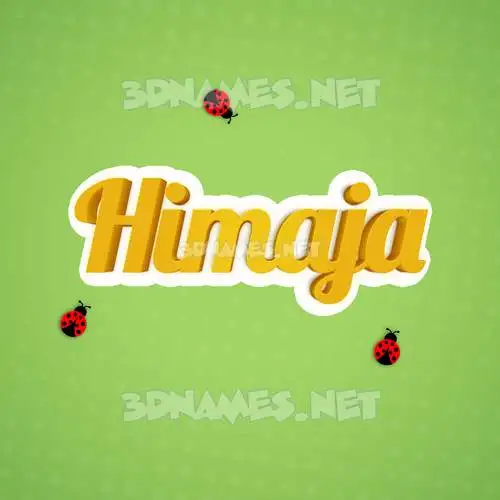 himaja in Ladybugs style - 3D name wallpaper