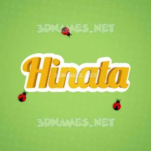 hinata in Ladybugs style - 3D name wallpaper hinata in Ladybugs style - 3D name wallpaper