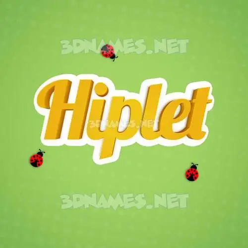 hiplet in Ladybugs style - 3D name wallpaper hiplet in Ladybugs style - 3D name wallpaper