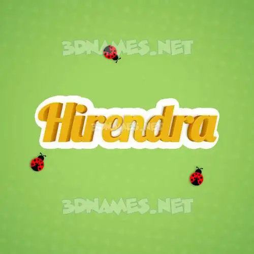 hirendra in Ladybugs style - 3D name wallpaper hirendra in Ladybugs style - 3D name wallpaper