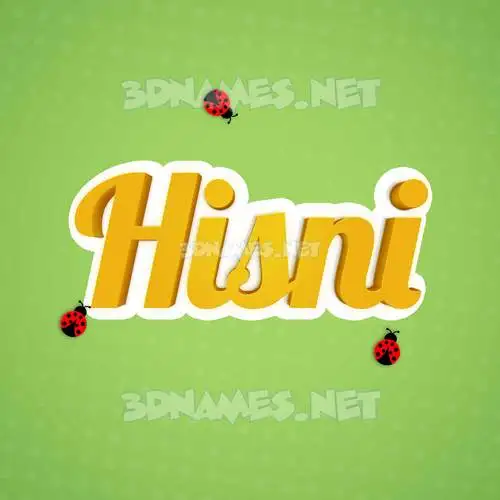 hisni in Ladybugs style - 3D name wallpaper hisni in Ladybugs style - 3D name wallpaper