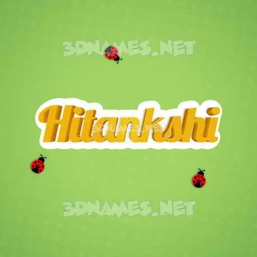 hitankshi in Ladybugs style - 3D name wallpaper hitankshi in Ladybugs style - 3D name wallpaper