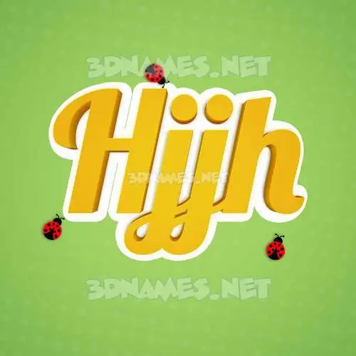 hjjh in Ladybugs style - 3D name wallpaper hjjh in Ladybugs style - 3D name wallpaper