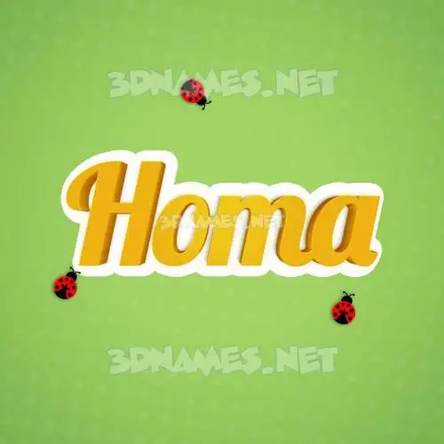 homa in Ladybugs style - 3D name wallpaper homa in Ladybugs style - 3D name wallpaper