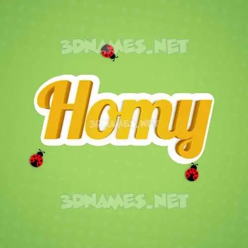 homy in Ladybugs style - 3D name wallpaper homy in Ladybugs style - 3D name wallpaper