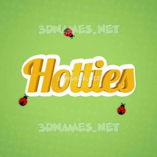 hotties in Ladybugs style - 3D name wallpaper hotties in Ladybugs style - 3D name wallpaper