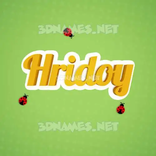hridoy in Ladybugs style - 3D name wallpaper hridoy in Ladybugs style - 3D name wallpaper