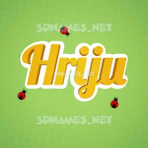 hriju in Ladybugs style - 3D name wallpaper hriju in Ladybugs style - 3D name wallpaper