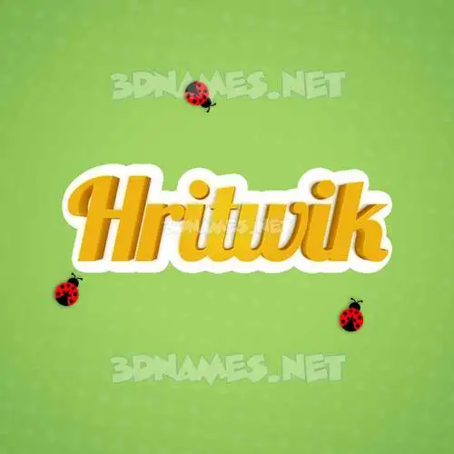 hritwik in Ladybugs style - 3D name wallpaper hritwik in Ladybugs style - 3D name wallpaper
