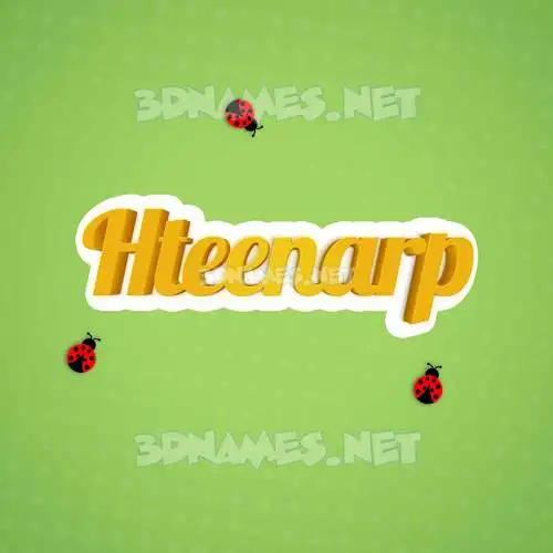 hteenarp in Ladybugs style - 3D name wallpaper hteenarp in Ladybugs style - 3D name wallpaper